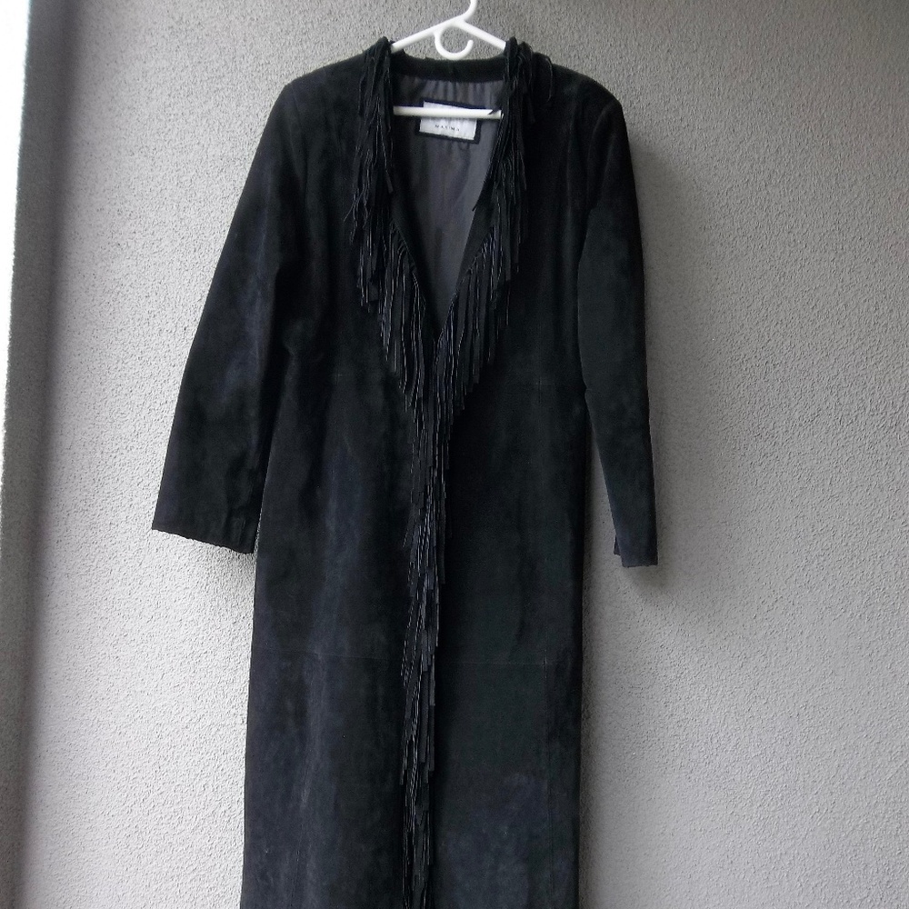 Vintage Wilsons Maxima Coat Jacket Fringe Pioneer Wear Distressed Sun Fading